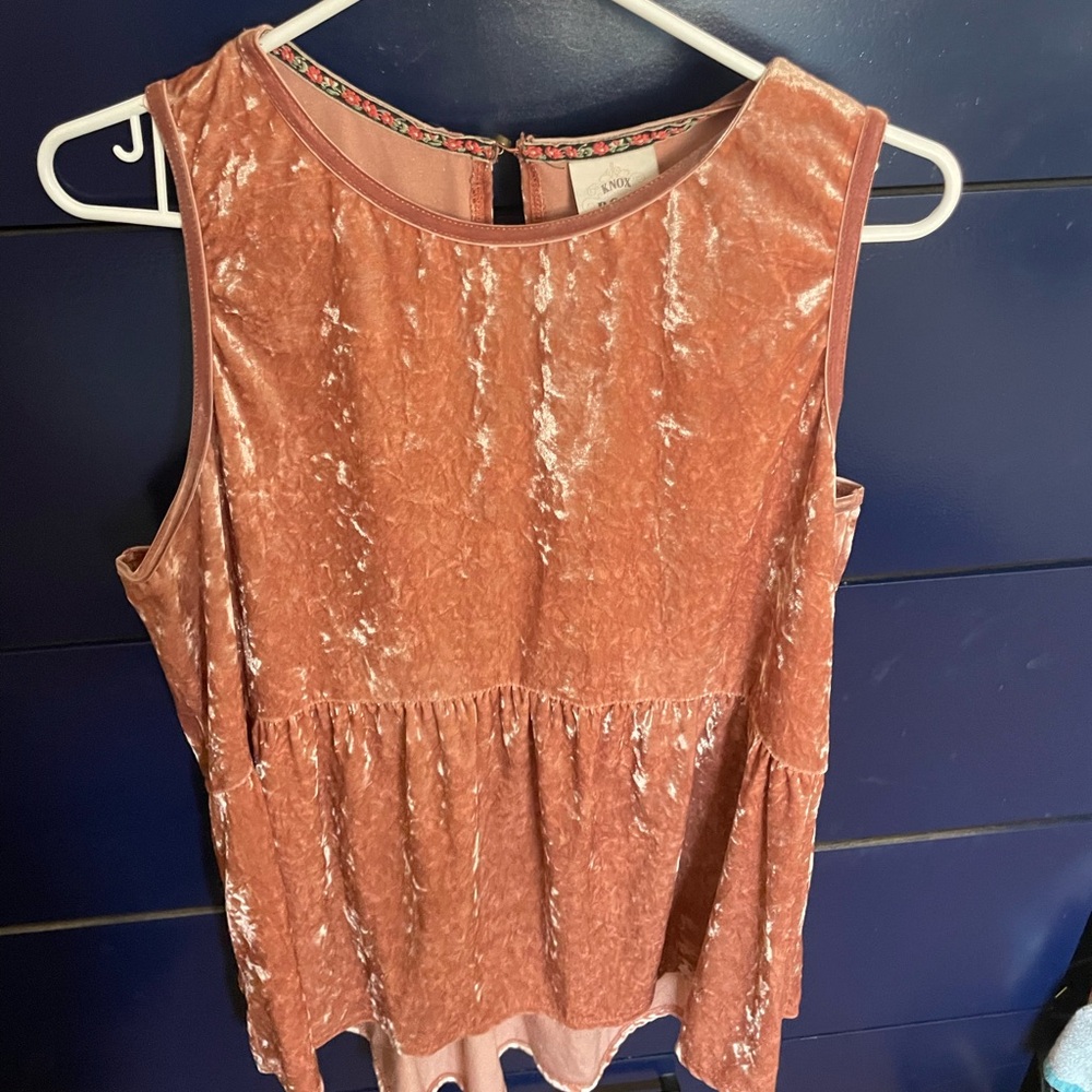 Knox Rose Women's Rust Sleeveless Tank Top